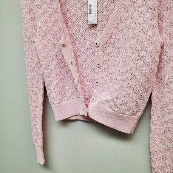 J. Crew Pink V-Neck Sweater NWT - Picture 4 of 8